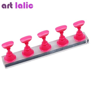 5pcs Nail Art Practice Display Stand Chess Board Magnetic Tips