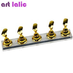 5pcs Nail Art Practice Display Stand Chess Board Magnetic Tips