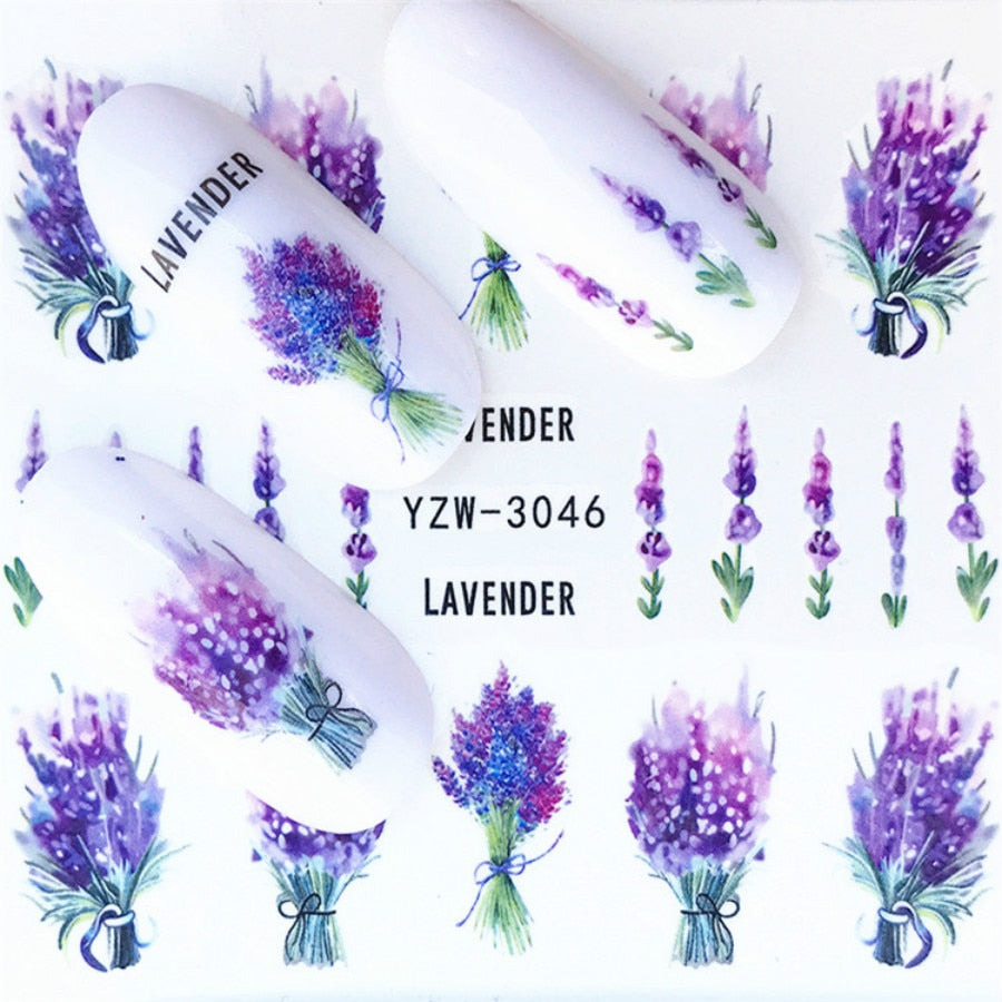 1Pcs Fashion Lavender Nail Art Files Dust Brush