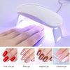 White Nail Dryer Machine UV LED Lamp Portable Micro USB Cable
