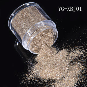 NEW 10g Champagne Gold Glitter Nail Powder