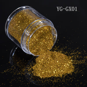 NEW 10g Champagne Gold Glitter Nail Powder