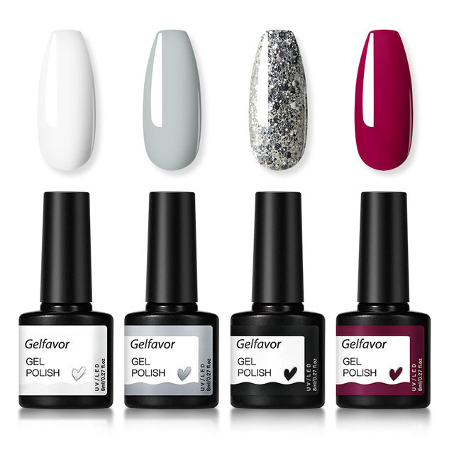 Gelfavor Gel Nail Polish Set Hybrid Varnishes 4/6Pcs