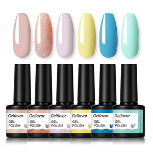 Gelfavor Gel Nail Polish Set Hybrid Varnishes 4/6Pcs