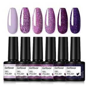 Gelfavor Gel Nail Polish Set Hybrid Varnishes 4/6Pcs