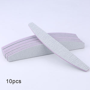 5 pcs/lot Sandpaper Nail File Lime 100/180 Double Side Sanding