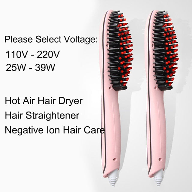 Hair Dryer & Volumizer Salon Hot Air Paddle Styling Brush