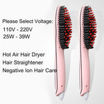 Hair Dryer & Volumizer Salon Hot Air Paddle Styling Brush