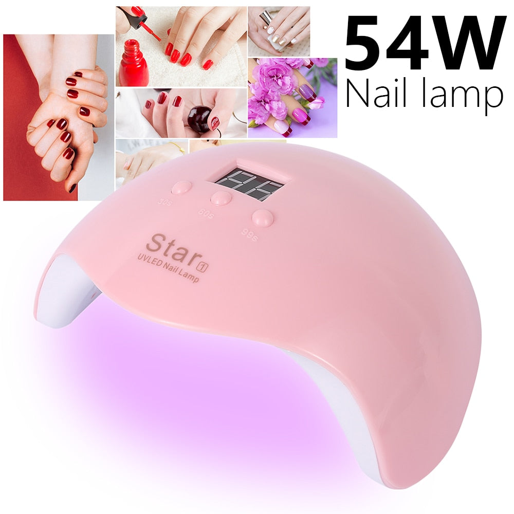 36/54W Professional UV GEL Nail Lamp LED Light Dryer Polish